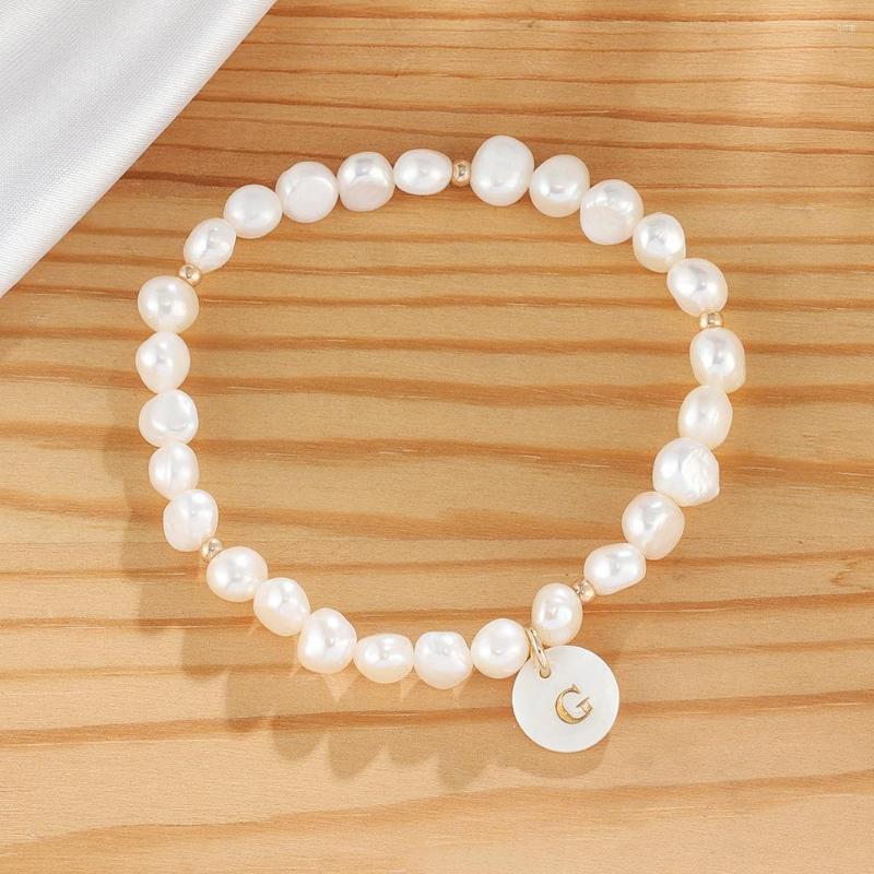 Strand Shell Letter Alphabet Charm Pearl Bracelets White Baroque Beaded Elastic Natural Freshwater Female
Strand Shell Letter Alphabet Charm Pearl Bracelets White Baroque Beaded Elastic Natural Freshwater Female