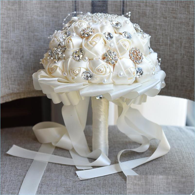 Wedding Flowers Amazing Bling Crystal Brooch Handmade Satin Rose Bridal Bouquets Flowers Bridesmaid Handholds Customized Bouquet Dro Dh9Bs
Wedding Flowers Amazing Bling Crystal Brooch Handmade Satin Rose Bridal Bouquets Flowers Bridesmaid Handholds Customized Bouquet Dro Dh9Bs
