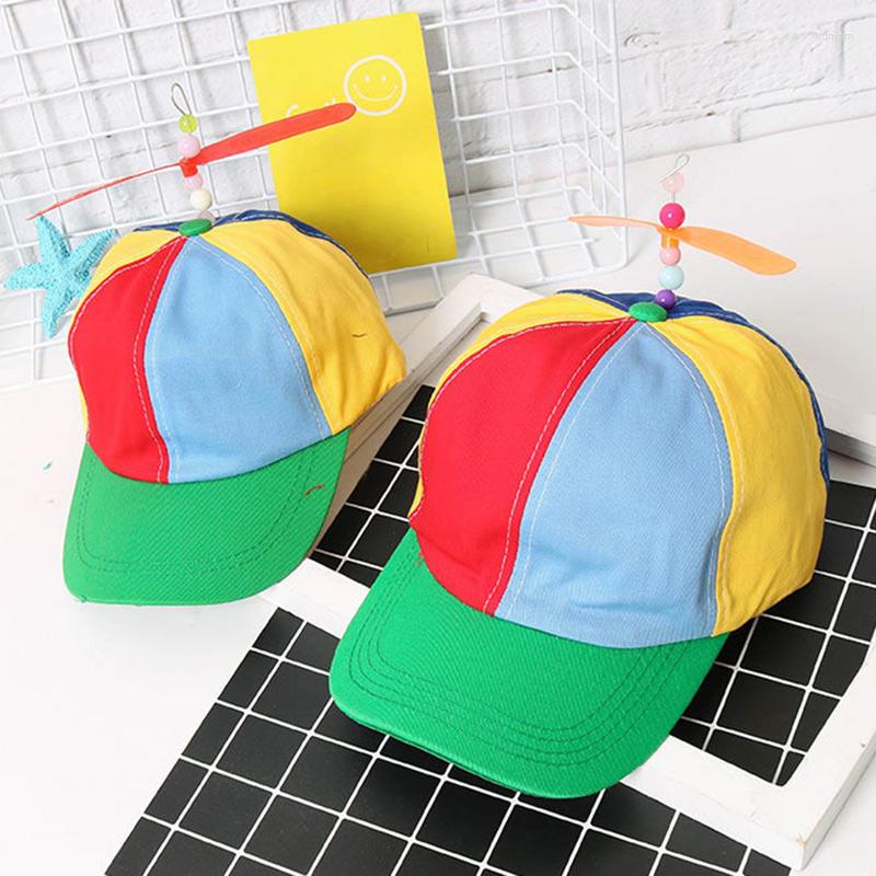 

Berets Fashion Cute Interest Gift Propeller Cap Hat Helicopter Rainbow Tweedle Dee Dum Pride Fancy Dress Supplies -MX8, Default