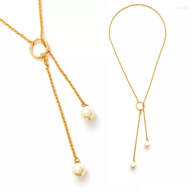 Chains Simple Pearls Tassel Pendant Necklace Beaded Y-shaped Jewelry For Women Choker
Chains Simple Pearls Tassel Pendant Necklace Beaded Y-shaped Jewelry For Women Choker