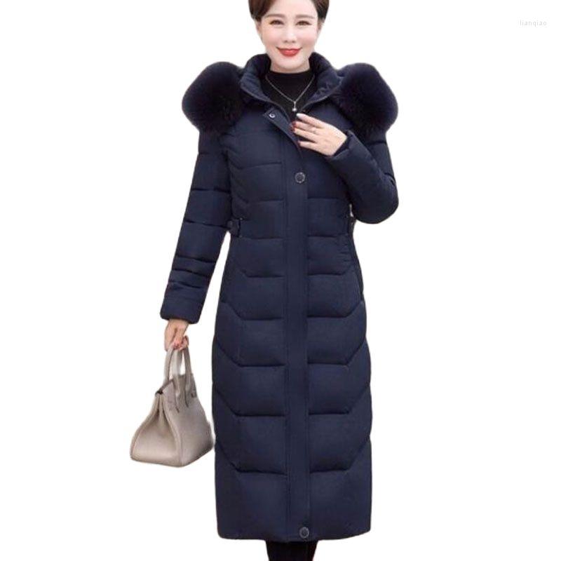 Women's Trench Coats 2022 Winter Down Cotton Women's Coat Mid-Length Over The Knee Thic Enkeep Warm Big Fur Collar Removable Slim Ladies, Black
Women's Trench Coats 2022 Winter Down Cotton Women's Coat Mid-Length Over The Knee Thic Enkeep Warm Big Fur Collar Removable Slim Ladies, Black
