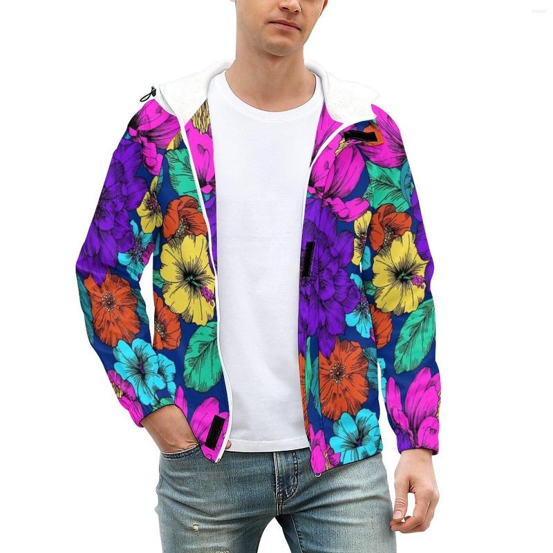 Men' Jackets Colorful Flower Thick Hibiscis Print With Pockets Winter Coats Cool Casual Jacket Custom Classic Oversize Windbreakers, Style-18
Men' Jackets Colorful Flower Thick Hibiscis Print With Pockets Winter Coats Cool Casual Jacket Custom Classic Oversize Windbreakers, Style-18