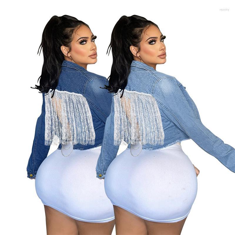 Women' Jackets Women' Women Blue Jeans Autumn Bodycon Crop Top Jacket Coats Ladies Casual Long Sleeve Denim Buttons Tassel, Deep blue
Women' Jackets Women' Women Blue Jeans Autumn Bodycon Crop Top Jacket Coats Ladies Casual Long Sleeve Denim Buttons Tassel, Deep blue
