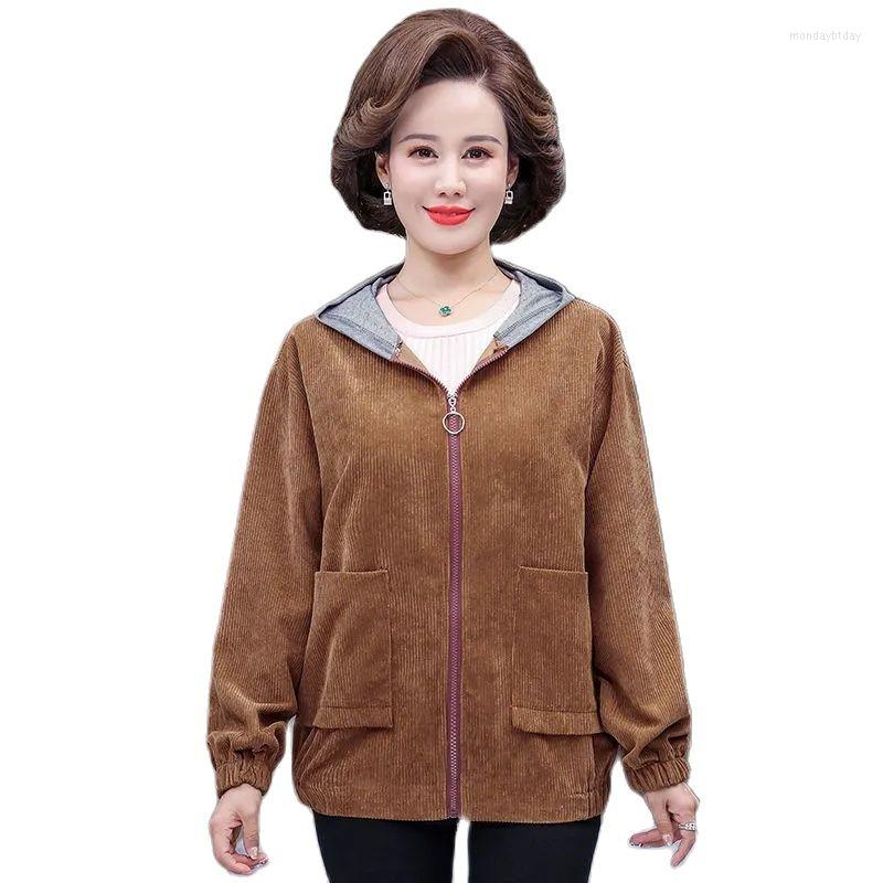 Women's Trench Coats Middle-Aged Mother Autumn Winter Women's Jackets Corduroy Add Velvet Thicken Ladies Outerwear Hooded Zipper Female, Grey
Women's Trench Coats Middle-Aged Mother Autumn Winter Women's Jackets Corduroy Add Velvet Thicken Ladies Outerwear Hooded Zipper Female, Grey