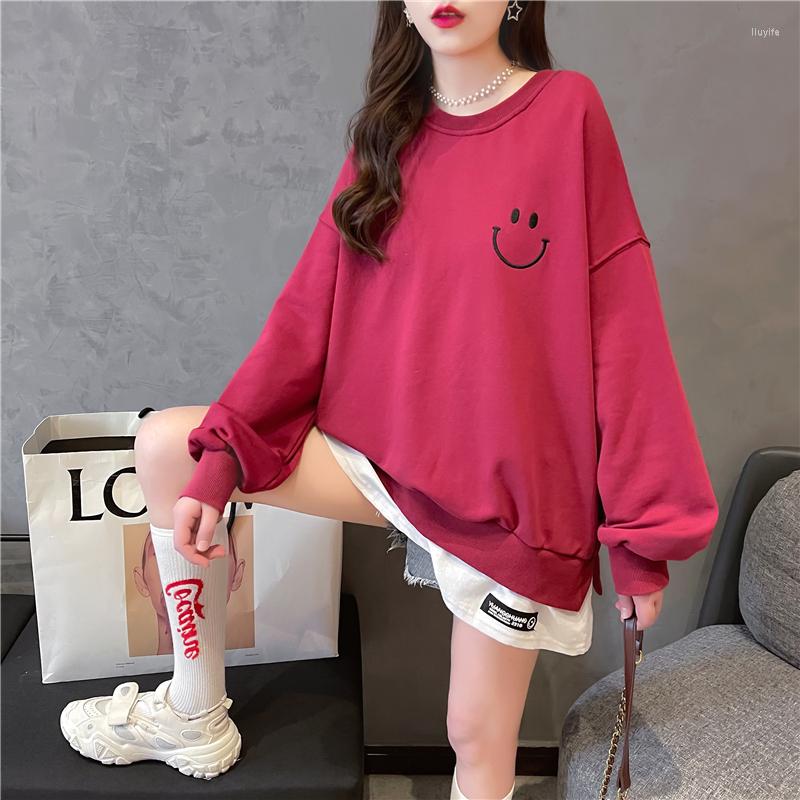 Women's Hoodies Spring And Autumn Sweatshirt Women Loose Fake Two-piece Cartoon Print Round Neck Long-sleeved Hoodie College Style, Red
Women's Hoodies Spring And Autumn Sweatshirt Women Loose Fake Two-piece Cartoon Print Round Neck Long-sleeved Hoodie College Style, Red