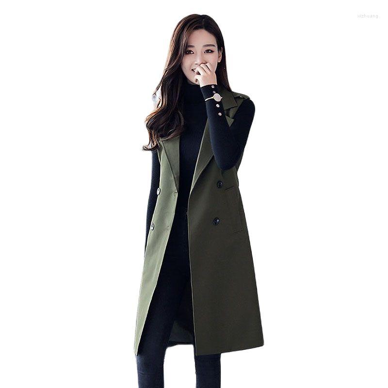 Women's Vests Have Inside Cloth Spring Autumn Suit Collar Women's Waistcoat Mid-Length Temperament SleevelessTie Belt Slim Female Vest, Green
Women's Vests Have Inside Cloth Spring Autumn Suit Collar Women's Waistcoat Mid-Length Temperament SleevelessTie Belt Slim Female Vest, Green