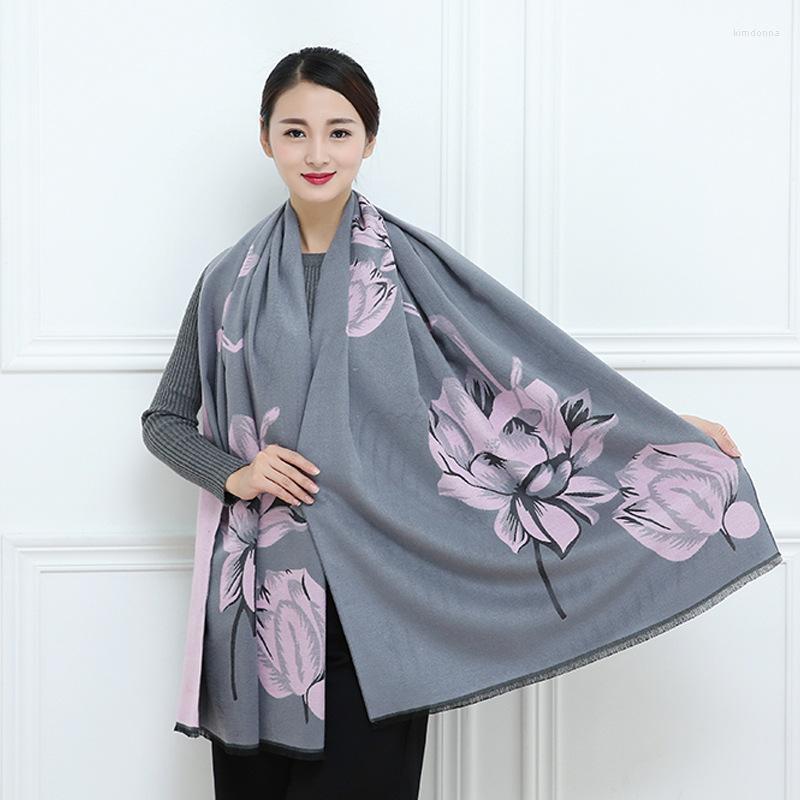 Scarves Lotus Flower Winter Scarf Women Warm Thicken Fashion Casual Soft Gray Scarfs Cashmere Foulard Lady Shawls And Wraps
Scarves Lotus Flower Winter Scarf Women Warm Thicken Fashion Casual Soft Gray Scarfs Cashmere Foulard Lady Shawls And Wraps
