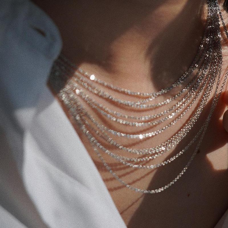 Choker Delicate Multilayered Silver Colour Neck Chains For Women Elegant Charm Jewellery Hip Hop Style Necklaces Exquisite Necklace
Choker Delicate Multilayered Silver Colour Neck Chains For Women Elegant Charm Jewellery Hip Hop Style Necklaces Exquisite Necklace
