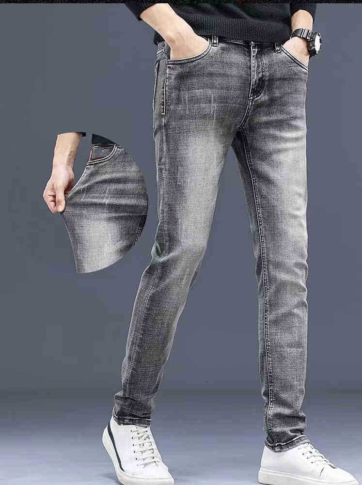 Luxurydirect shipment Autumn Men's Jeans Cotton Slim Elastic Fashion Business Trousers Classic Style Denim Pants Male Gray Color, 40
Luxurydirect shipment Autumn Men's Jeans Cotton Slim Elastic Fashion Business Trousers Classic Style Denim Pants Male Gray Color, 40