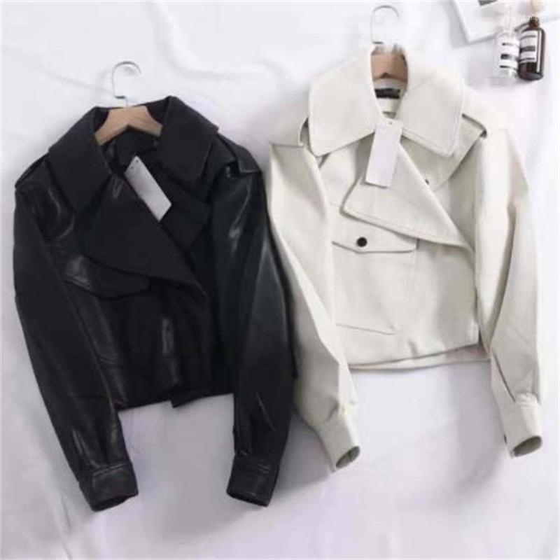 Women's Jackets Spring Autumn Fashion Faux Soft Leather Jacket Women Loose PU Short Coat One Button Locomotive Chic Outwear, Black
Women's Jackets Spring Autumn Fashion Faux Soft Leather Jacket Women Loose PU Short Coat One Button Locomotive Chic Outwear, Black