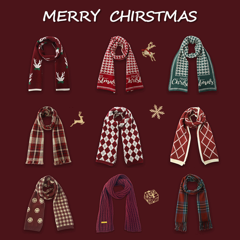Unisex Christmas Reindeer Snowflake Scarves Knitting Thick Winter Warm Long Plaid Scarf
Unisex Christmas Reindeer Snowflake Scarves Knitting Thick Winter Warm Long Plaid Scarf