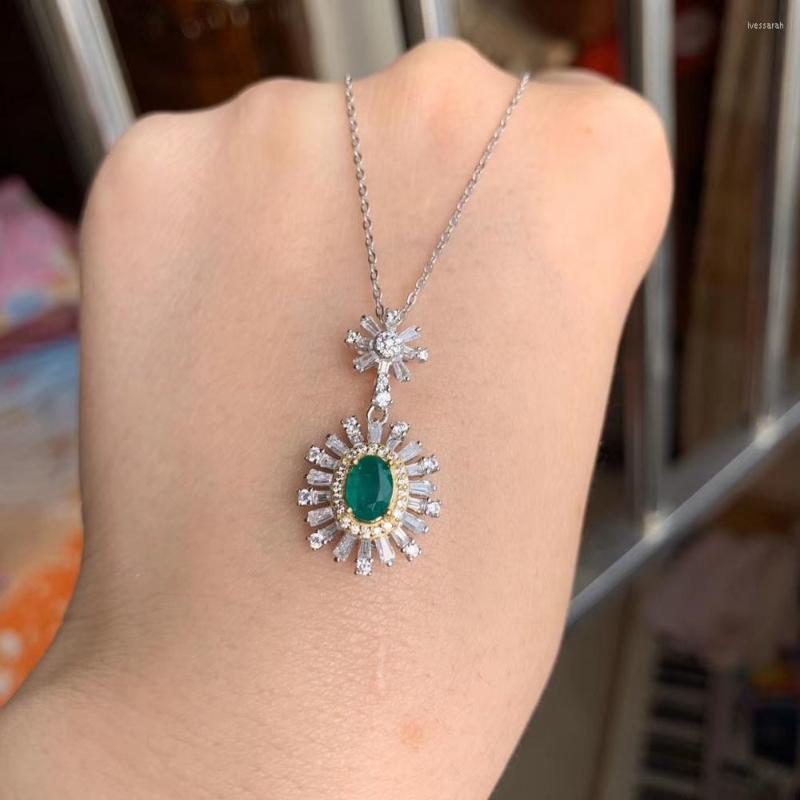 Chains GLP12 Exquisite Natural Emerald Gemstone Pendant For Necklace Women Gold Plated Real 925 Silver
Chains GLP12 Exquisite Natural Emerald Gemstone Pendant For Necklace Women Gold Plated Real 925 Silver
