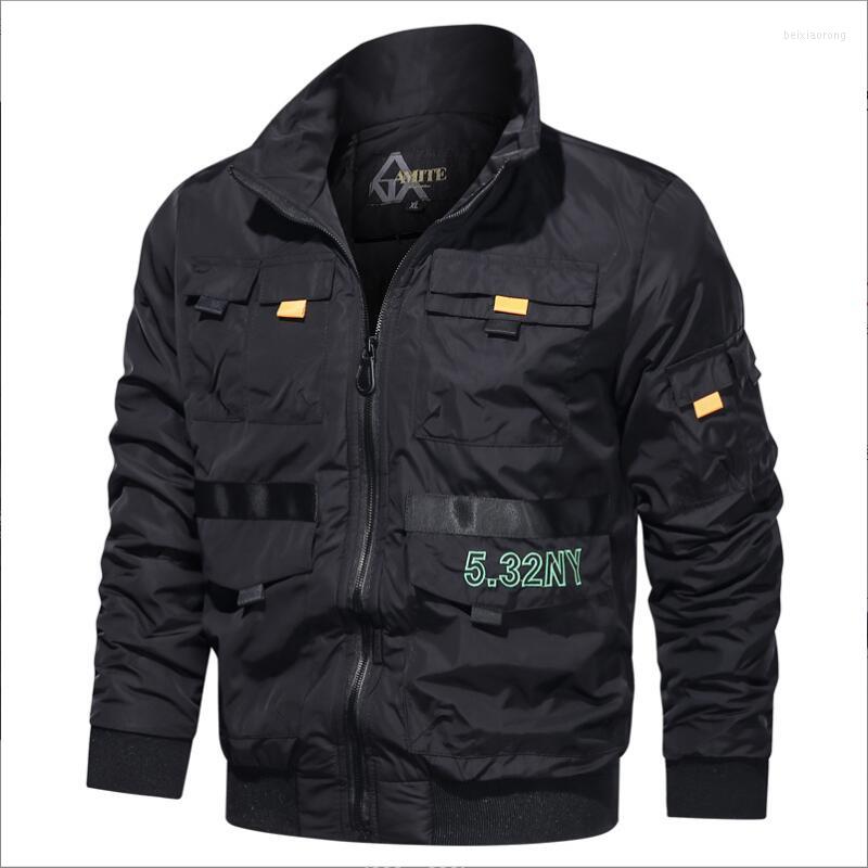 Men's Jackets Mens Bomber Jacket Stand Collar Coat Autumn Men Multi Pockets Pilot Outerwear Solid Military Casual Tops W345, Yellow
Men's Jackets Mens Bomber Jacket Stand Collar Coat Autumn Men Multi Pockets Pilot Outerwear Solid Military Casual Tops W345, Yellow