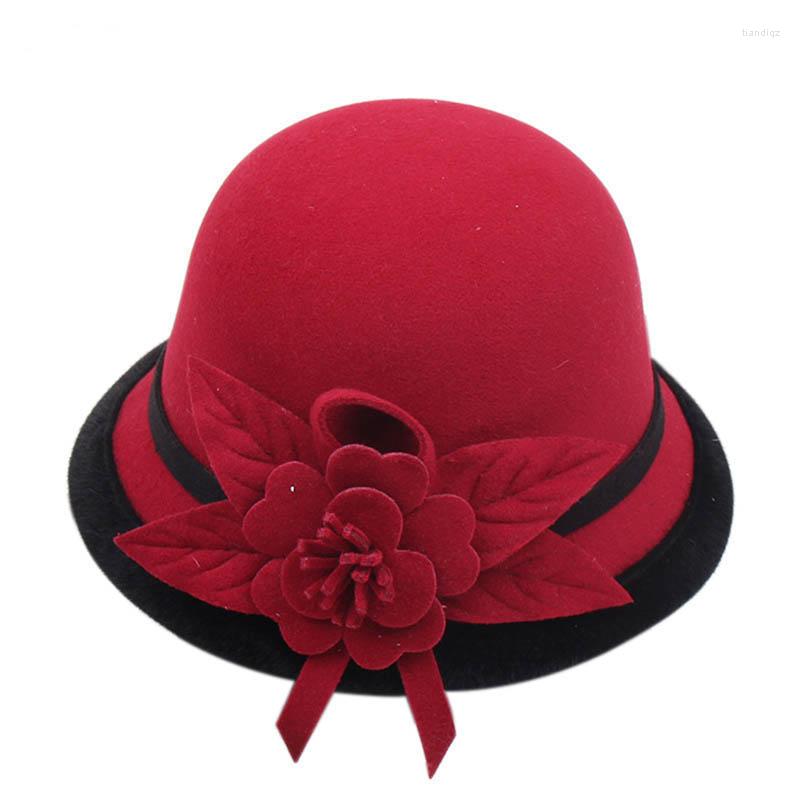 Berets Female's 3D Floral Fedora Hat Woolen Retro Autumn And Winter Women Dome Casual Mother Bucket, Black
Berets Female's 3D Floral Fedora Hat Woolen Retro Autumn And Winter Women Dome Casual Mother Bucket, Black