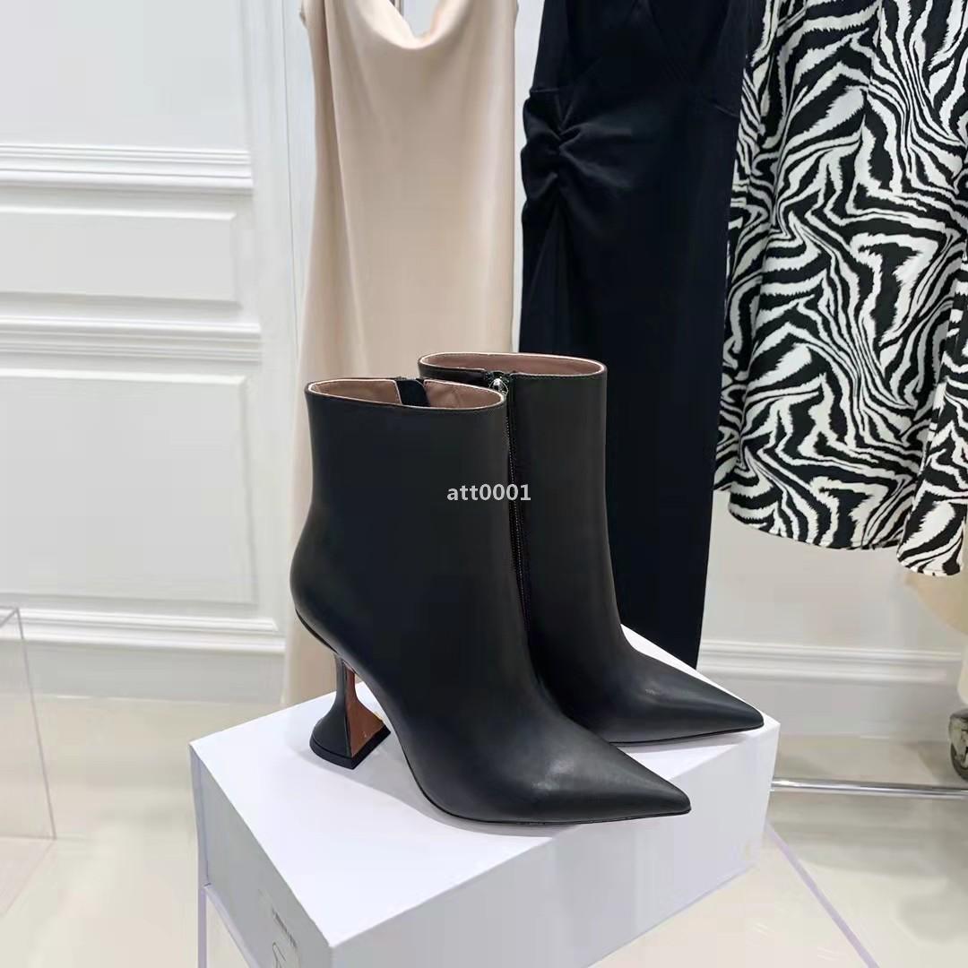 AMINA MUADDI Fashion Season Shoes Italy Giorgia Ankle Boots High Sculpted Heel Side Zip Black Genuine Leather AVr
AMINA MUADDI Fashion Season Shoes Italy Giorgia Ankle Boots High Sculpted Heel Side Zip Black Genuine Leather AVr