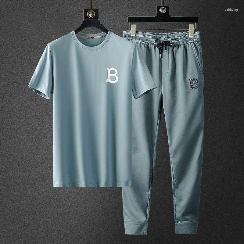 Men' Tracksuits Summer Men' Korean Fashion Casual Short-sleeved Trousers Sportswear Two-piece Set Tracksuit Men Short Sets Suits, Black
Men' Tracksuits Summer Men' Korean Fashion Casual Short-sleeved Trousers Sportswear Two-piece Set Tracksuit Men Short Sets Suits, Black