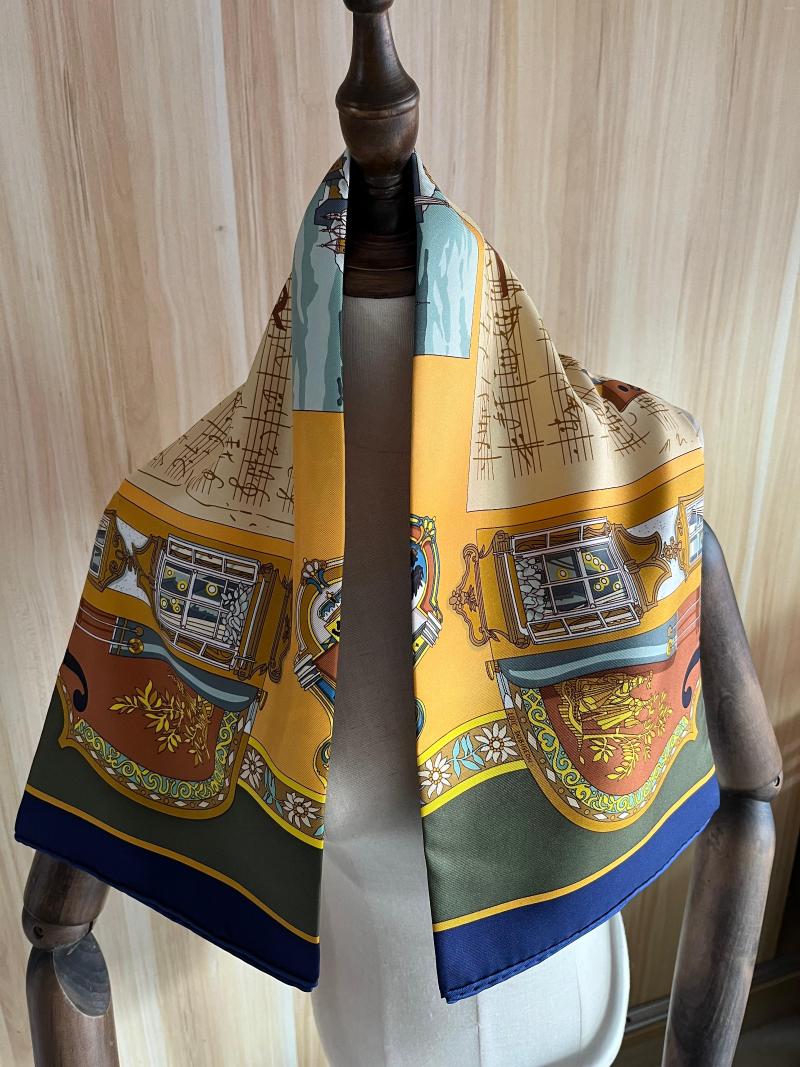 Scarves 2022 Arrival Fashion Elegant Yellow Head Scarf Silk 90 Cm Square Shawl Twill Wrap For Women Lady Girl
Scarves 2022 Arrival Fashion Elegant Yellow Head Scarf Silk 90 Cm Square Shawl Twill Wrap For Women Lady Girl