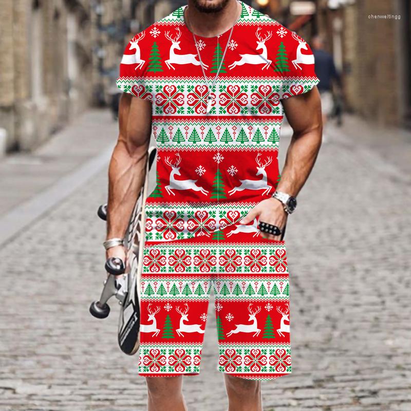 Men' Tracksuits Men Christmas Printed T-shirt Set Urban Fashion Casual Top 3D Hip-hop Clothes Luxury Harajuku Interesting Short Sleeves
Men' Tracksuits Men Christmas Printed T-shirt Set Urban Fashion Casual Top 3D Hip-hop Clothes Luxury Harajuku Interesting Short Sleeves