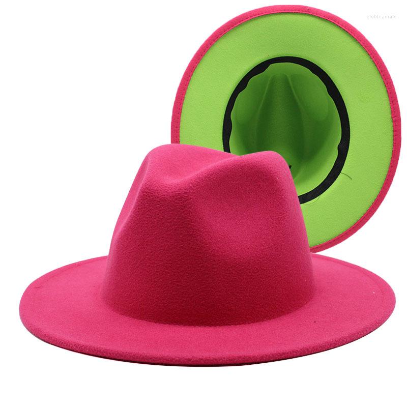 Berets Ros/Green Patchwork Female Hats Cowboy Hat Unisex Panama Wool Felt Fedora Ladies Wide Brim Party Trilby Fashion Jazz Cap
Berets Ros/Green Patchwork Female Hats Cowboy Hat Unisex Panama Wool Felt Fedora Ladies Wide Brim Party Trilby Fashion Jazz Cap