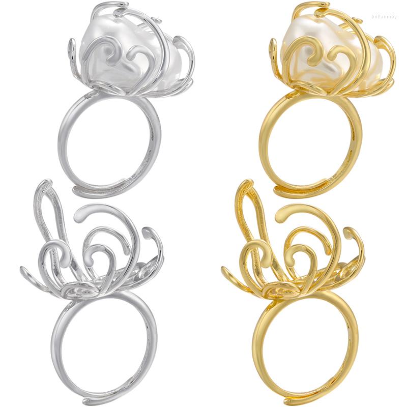 Cluster Rings ZHUKOU Gold Color Silver Pearl For Women Budding Flowers Exquisite Party Open Fashion Jewelry Wholesale VJ246
Cluster Rings ZHUKOU Gold Color Silver Pearl For Women Budding Flowers Exquisite Party Open Fashion Jewelry Wholesale VJ246