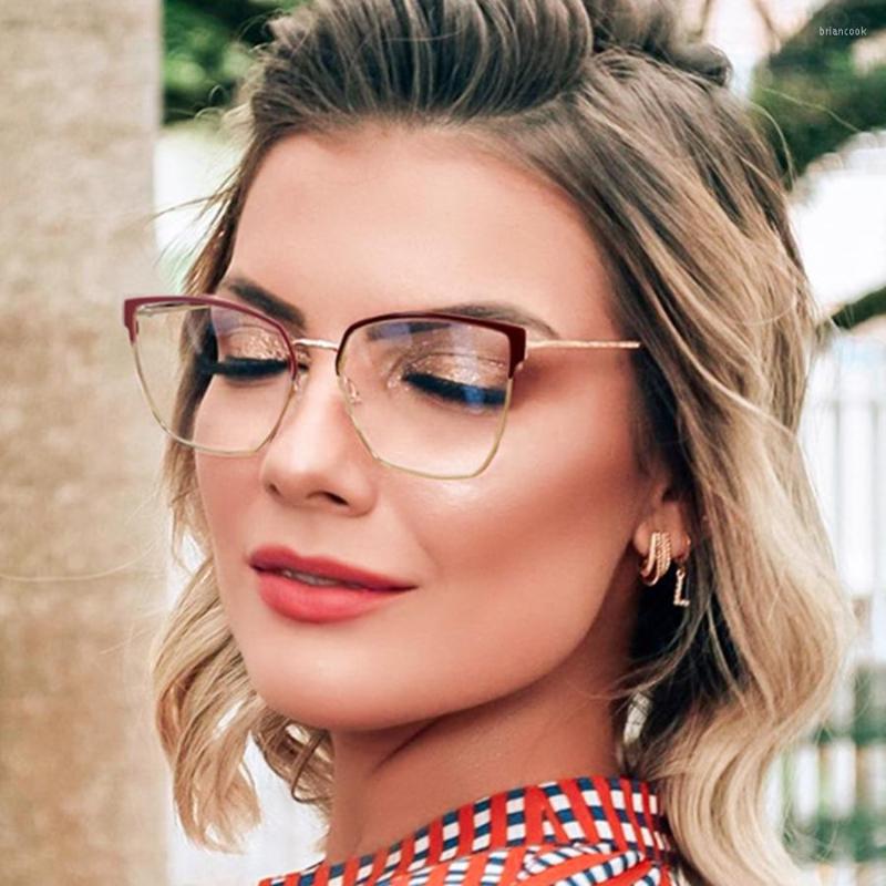 Sunglasses Frames 2022 Vintage Eyeglasses For Women Half Frame Transparent Clear Glasses Ladies Optical Plastic Fashion Eyewear TR90
Sunglasses Frames 2022 Vintage Eyeglasses For Women Half Frame Transparent Clear Glasses Ladies Optical Plastic Fashion Eyewear TR90