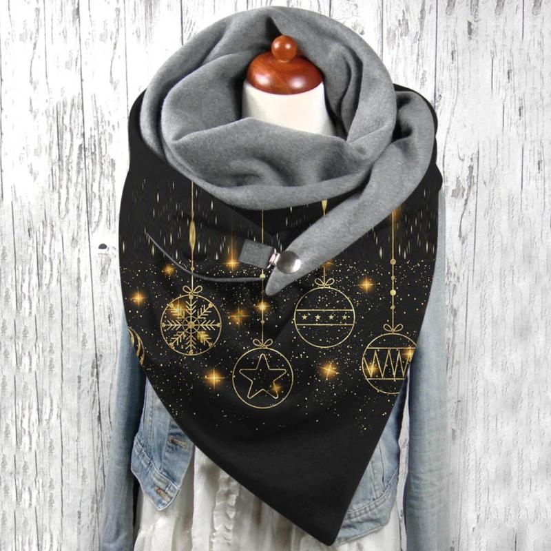 Scarves Warm Winter Christmas Prints Comfortable Universal Buckle Double-Layer Scarf Autumn Soft Scarfs For Women Hair
Scarves Warm Winter Christmas Prints Comfortable Universal Buckle Double-Layer Scarf Autumn Soft Scarfs For Women Hair