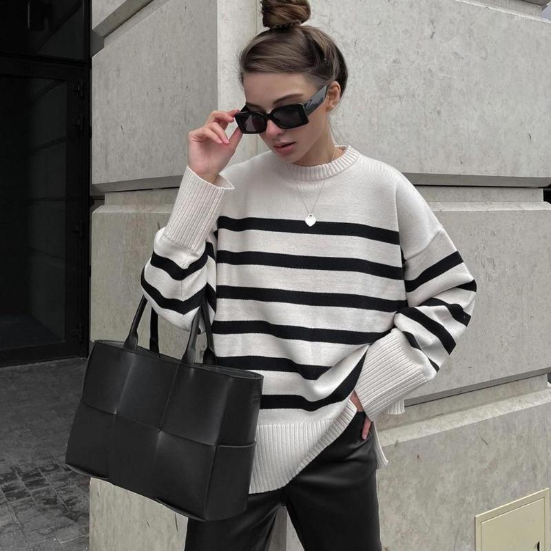 Women's Sweaters 2022 Women Vintage Loose Striped Casual Sweater Round Neck Long Sleeve Female Autumn Winter Fashion Knitted Pullover Top, Beige
Women's Sweaters 2022 Women Vintage Loose Striped Casual Sweater Round Neck Long Sleeve Female Autumn Winter Fashion Knitted Pullover Top, Beige
