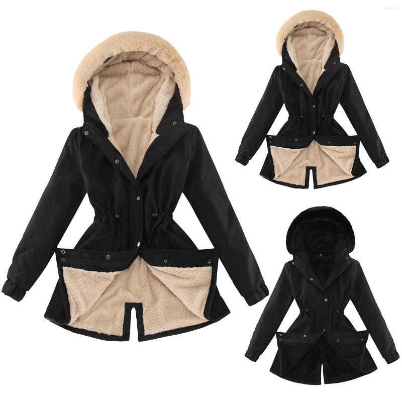 Women's Trench Coats Ladies Fur Lining Coat Womens Winter Warm Thick Long Jacket Hooded Overcoat For Women Down Chaquetas Mujer, Green
Women's Trench Coats Ladies Fur Lining Coat Womens Winter Warm Thick Long Jacket Hooded Overcoat For Women Down Chaquetas Mujer, Green