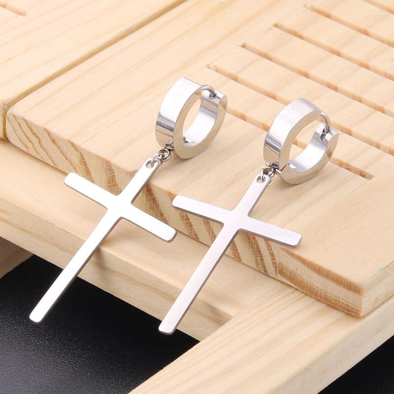 Hoop Earrings Fashion Women Simple Cross Earring Color Black Stainless Steel Jesus Big Charm Long Jewelry
Hoop Earrings Fashion Women Simple Cross Earring Color Black Stainless Steel Jesus Big Charm Long Jewelry