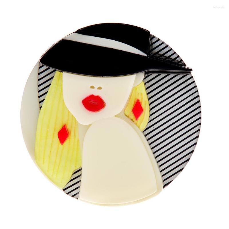 Brooches CINDY XIANG Acrylic Beautiful Lady For Women Red Lip Acetate Fiber Girl Portrait Pin High Quality
Brooches CINDY XIANG Acrylic Beautiful Lady For Women Red Lip Acetate Fiber Girl Portrait Pin High Quality
