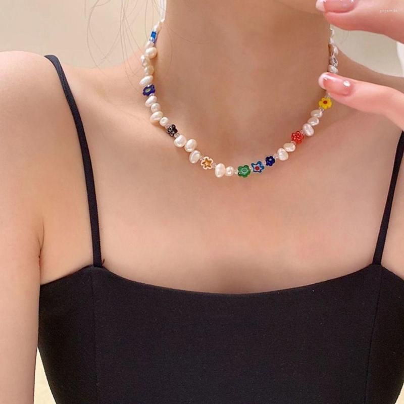 Choker Bohemia Colored Heart-shaped Glass Flower Beaded Natural Freshwater Pearl Necklace For Women Party Beach Travel Jewelry
Choker Bohemia Colored Heart-shaped Glass Flower Beaded Natural Freshwater Pearl Necklace For Women Party Beach Travel Jewelry