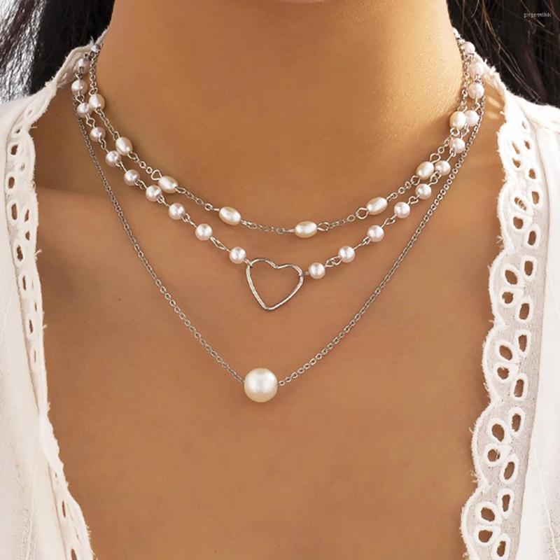 Choker Multi-layers Gold Color Simulated Pearl Beads Heart Pendant Statement Necklace
Choker Multi-layers Gold Color Simulated Pearl Beads Heart Pendant Statement Necklace