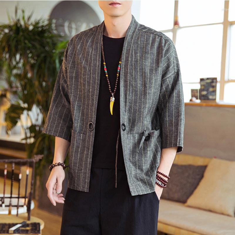 Men's Jackets Japanese Kimono Cardigan Men Traditional Yukata Fashion Cotton Casual Shirt Jacket Linen Fabric Coat Asian Clothes, Black
Men's Jackets Japanese Kimono Cardigan Men Traditional Yukata Fashion Cotton Casual Shirt Jacket Linen Fabric Coat Asian Clothes, Black