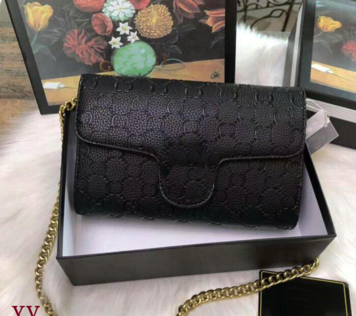 Designer embossing Shoulder Bags lady Single Chain Handbags totes purse Women fashion Classic Cross Body flap Gold Wallets, Black
Designer embossing Shoulder Bags lady Single Chain Handbags totes purse Women fashion Classic Cross Body flap Gold Wallets, Black