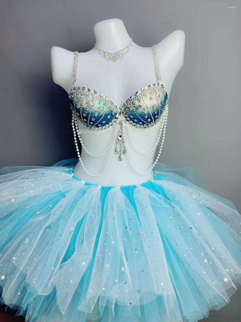 Stage Wear Spaghetti Strap Sexy Shining Sequins Rhinestones Pearls Beading Bra Women Lace Ball Gown Costume Nightclub Party, Dress
Stage Wear Spaghetti Strap Sexy Shining Sequins Rhinestones Pearls Beading Bra Women Lace Ball Gown Costume Nightclub Party, Dress
