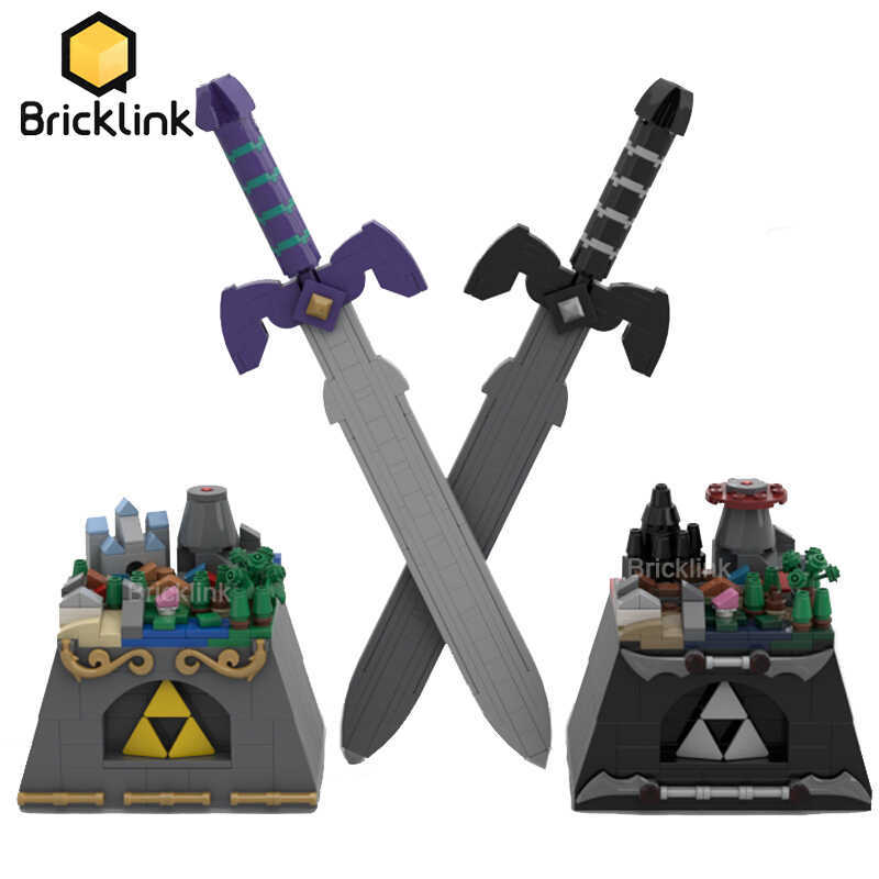 

Blocks Bricklink Ideas Nintendoed Game Zeldaed Figures Dark Link Weapon Master Sword Hyrule Fantasy MOC Building Blocks Kid Toys Gift T221101
