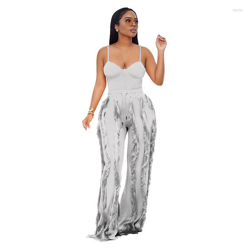 Women' Two Piece Pants Women' Felyn 2022 Ins Internet Celebrity Famous 2 Pcs Pant Women Set Summer Solid Tshirt And Suspenders Tassel, Black
Women' Two Piece Pants Women' Felyn 2022 Ins Internet Celebrity Famous 2 Pcs Pant Women Set Summer Solid Tshirt And Suspenders Tassel, Black