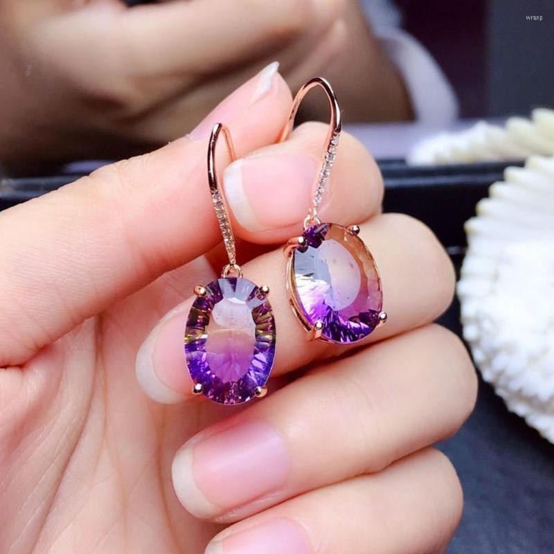 Dangle Earrings 2022 Lucky Wangfu Amethyst Female Crystal Exploding Rose Gold Plated Inlaid Jewelry
Dangle Earrings 2022 Lucky Wangfu Amethyst Female Crystal Exploding Rose Gold Plated Inlaid Jewelry
