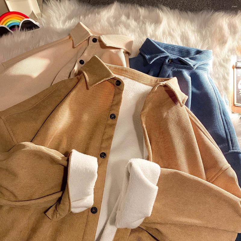 Men's Casual Shirts Legible Autumn Winter Thicken Corduroy Fleece Mens Loose Warm Long Sleeve Shirt Male, Black
Men's Casual Shirts Legible Autumn Winter Thicken Corduroy Fleece Mens Loose Warm Long Sleeve Shirt Male, Black