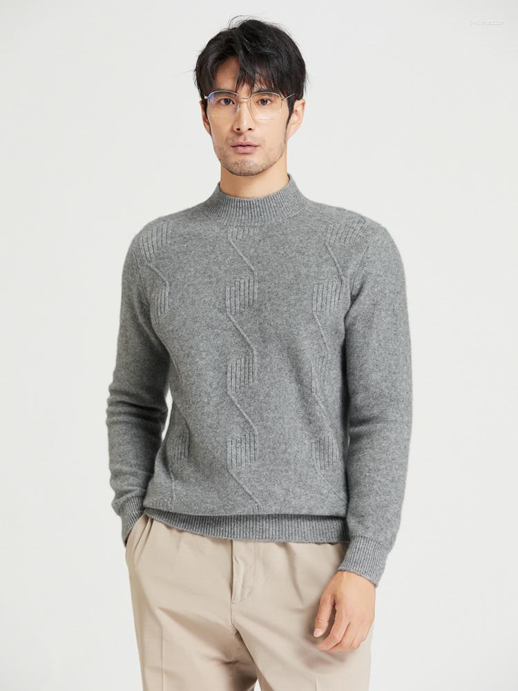 Men' Sweaters Zocept Winter Fashion Solid Knitted Jacquard Men' Cashmere Sweater Casual Mock Neck Soft Warm High Quality Pullover, Black
Men' Sweaters Zocept Winter Fashion Solid Knitted Jacquard Men' Cashmere Sweater Casual Mock Neck Soft Warm High Quality Pullover, Black