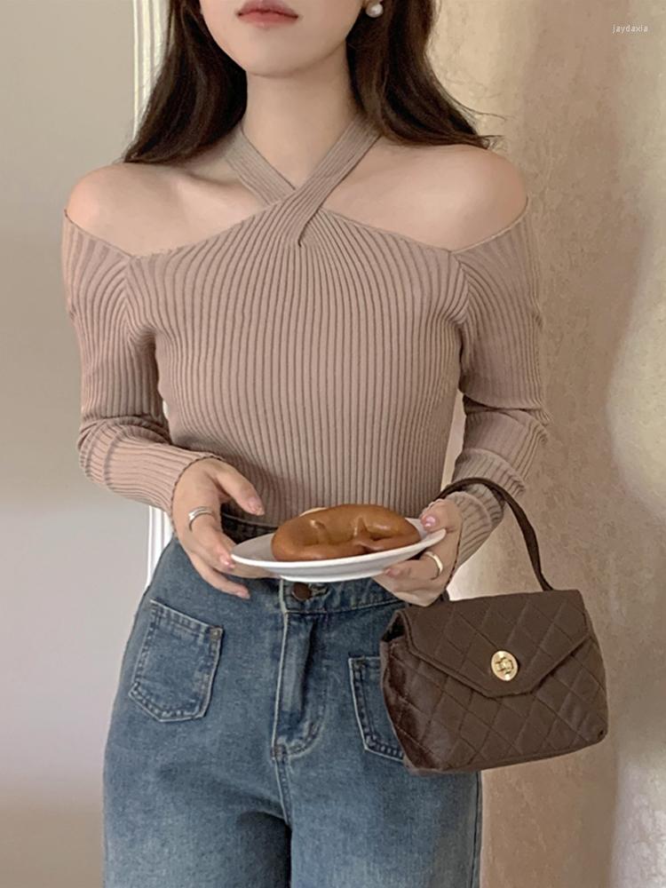 Women's Sweaters 2022 Women's Long Sleeve Heart Criss Cross Ribbed Knit Pull Sexy Sweater Cold Shoulder Off Top Femme Pullover Clothes, Picture color
Women's Sweaters 2022 Women's Long Sleeve Heart Criss Cross Ribbed Knit Pull Sexy Sweater Cold Shoulder Off Top Femme Pullover Clothes, Picture color