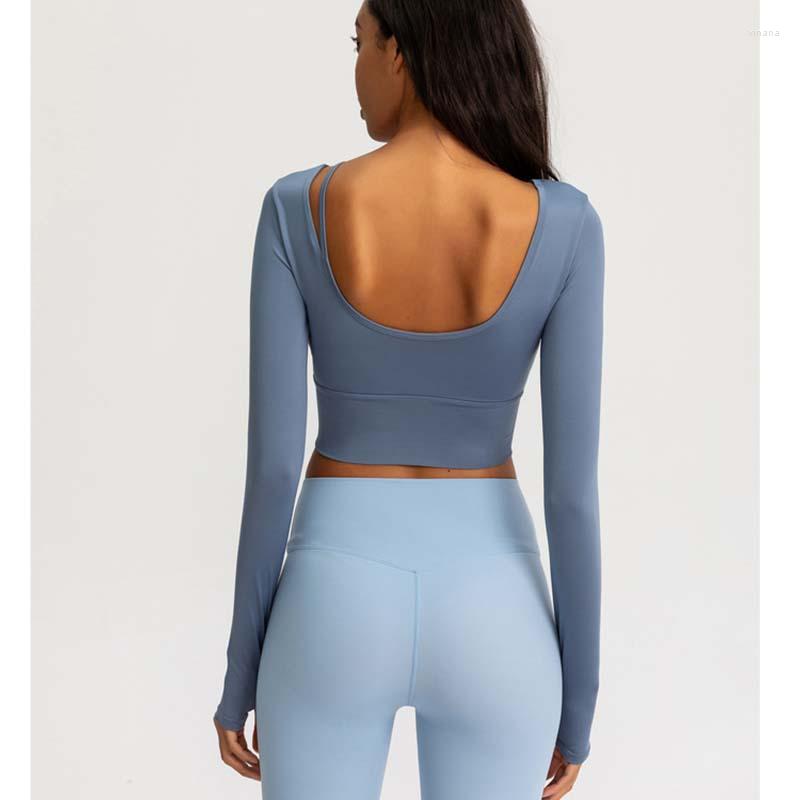 Active Shirts Women Long Sleeve Workout Fitness Crop Top Tight Sport Gym Yoga With Chest Pad Running Clothing, Black
Active Shirts Women Long Sleeve Workout Fitness Crop Top Tight Sport Gym Yoga With Chest Pad Running Clothing, Black