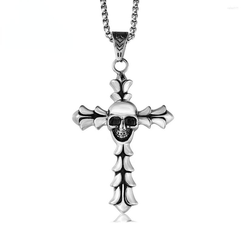 Pendant Necklaces Megin D Stainless Steel Titanium Skull Cross Gothic Hip Hop Collar Chains Necklace For Men Women Couple Gift Jewelry
Pendant Necklaces Megin D Stainless Steel Titanium Skull Cross Gothic Hip Hop Collar Chains Necklace For Men Women Couple Gift Jewelry