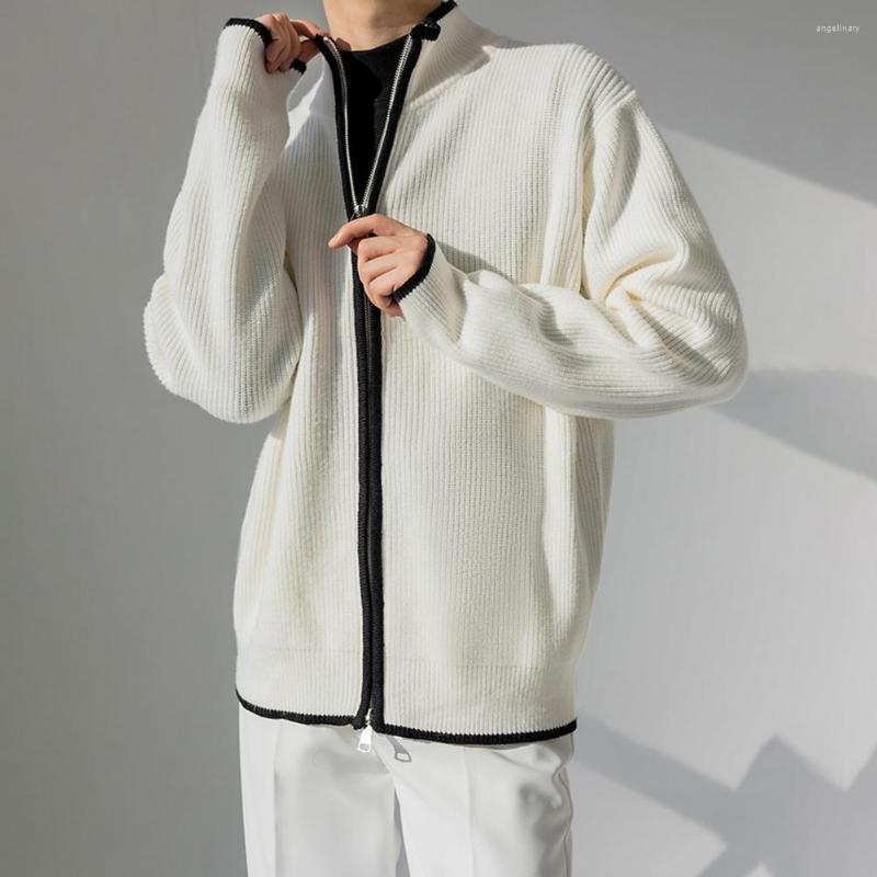 Men's Sweaters Men Sweater Coat Zipper Bouncy Long Sleeves Stand Collar Keep Warm Cardigan Knitting Winter Male Clothing, Black
Men's Sweaters Men Sweater Coat Zipper Bouncy Long Sleeves Stand Collar Keep Warm Cardigan Knitting Winter Male Clothing, Black