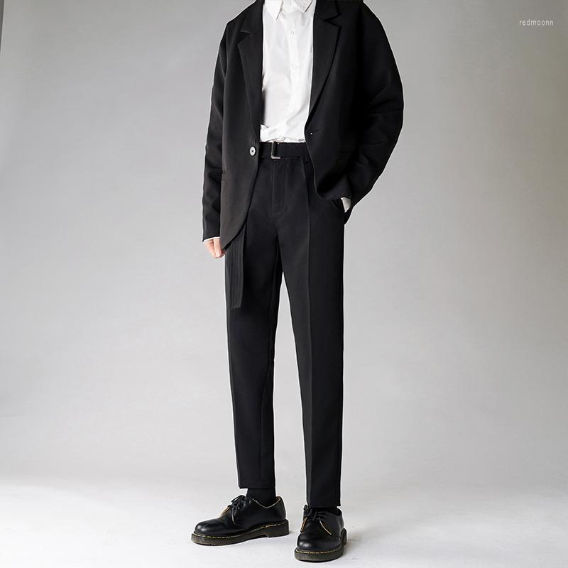 Men's Suits Men's & Blazers Send Belt Men's Tide Loose Casual Pants Solid Color Trousers Business Design Cotton Formal Black Suit
Men's Suits Men's & Blazers Send Belt Men's Tide Loose Casual Pants Solid Color Trousers Business Design Cotton Formal Black Suit