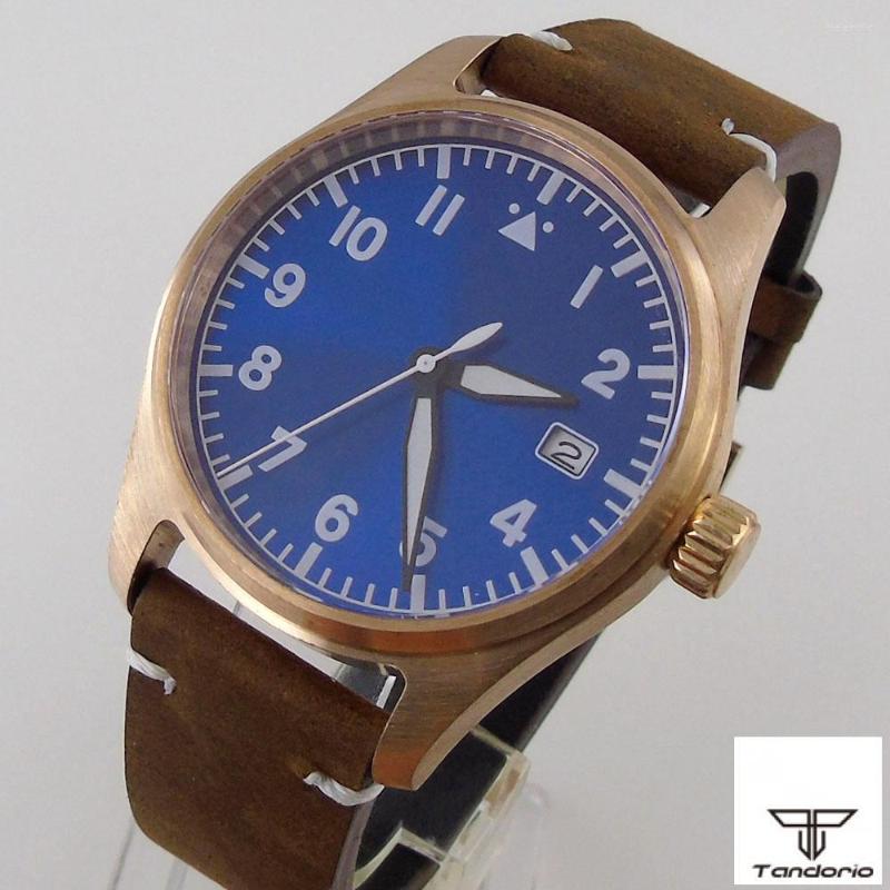 Wristwatches Solid Bronze CUSN8 Tandorio Automatic Diving Men's Watch NH35A 200M Waterproof Sapphire Crystal Blue Dial Leather Strap, Picture shown
Wristwatches Solid Bronze CUSN8 Tandorio Automatic Diving Men's Watch NH35A 200M Waterproof Sapphire Crystal Blue Dial Leather Strap, Picture shown