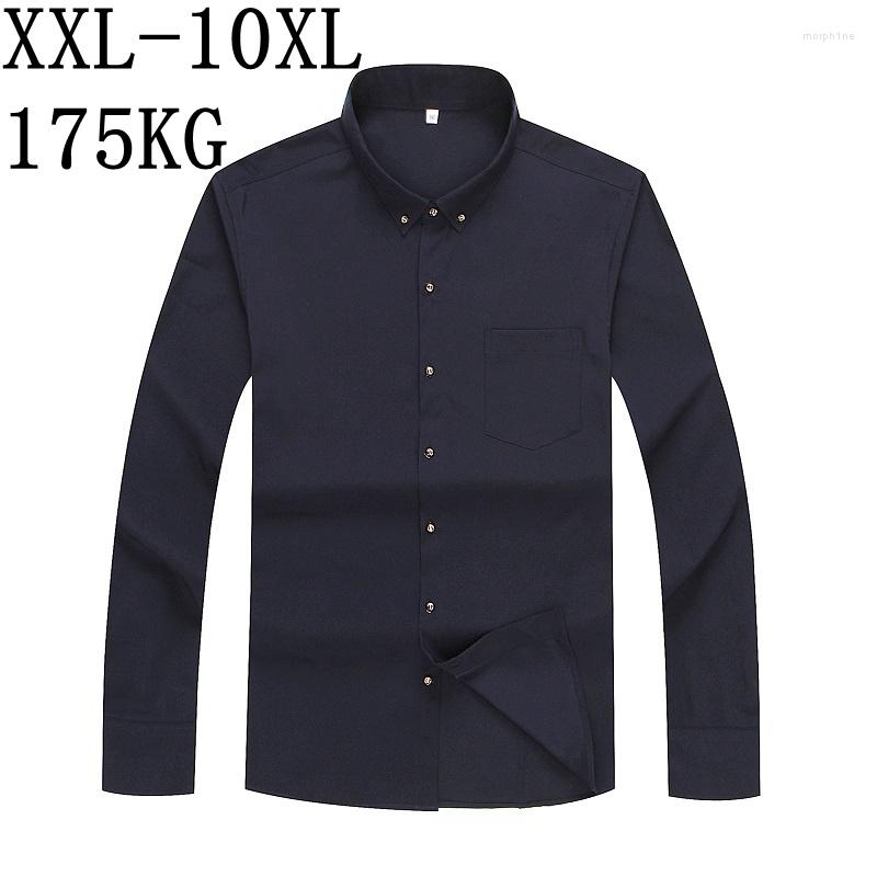 Men's Dress Shirts 8XL 7XL 10XL 2023 Business For Men Long Sleeve Formal Regular Loose Office Men's Shirt Casual Chemise Homme, Black
Men's Dress Shirts 8XL 7XL 10XL 2023 Business For Men Long Sleeve Formal Regular Loose Office Men's Shirt Casual Chemise Homme, Black