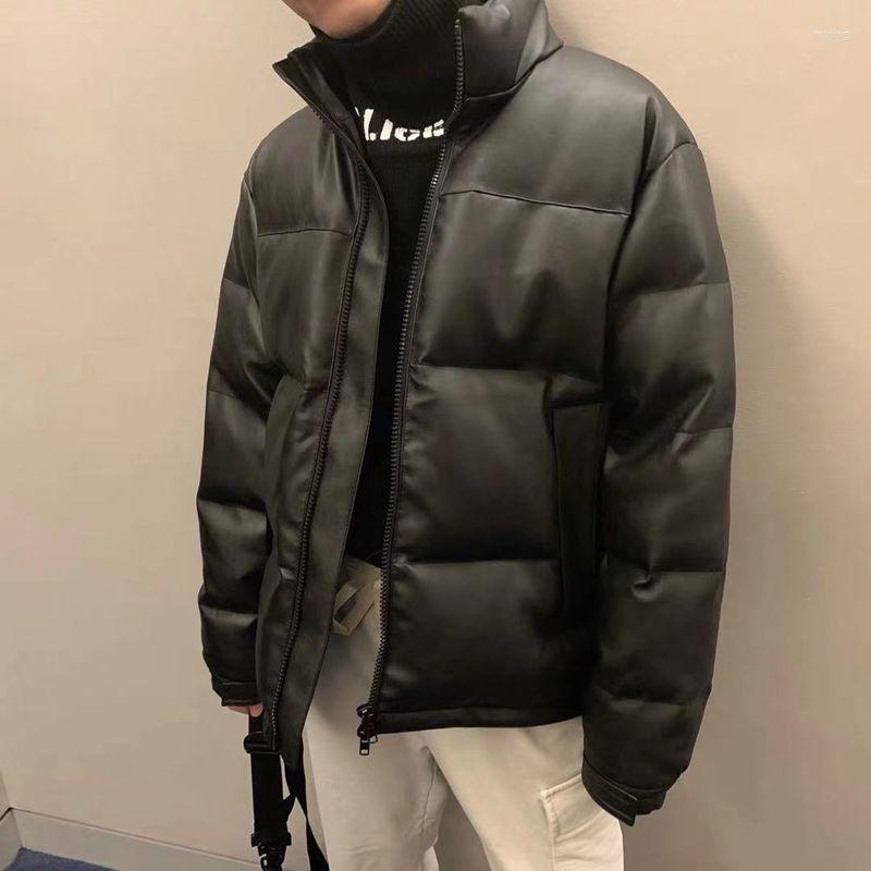 Men' Down High Quality Cotton Jacket Men Short PU Leather 2022 Winter Korean Fashion Street Style Thick Trend, Blue ll
Men' Down High Quality Cotton Jacket Men Short PU Leather 2022 Winter Korean Fashion Street Style Thick Trend, Blue ll