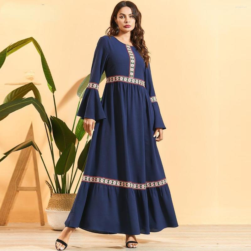 Casual Dresses Ladies Maxi Lace Flared Long Sleeves Pleated Boho Fashion Robes, Dark blue
Casual Dresses Ladies Maxi Lace Flared Long Sleeves Pleated Boho Fashion Robes, Dark blue