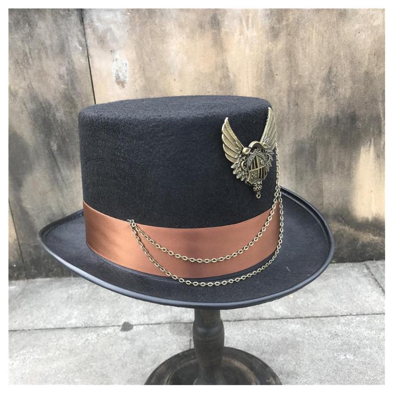 Berets 2022 Unisex Men Women Handmade Steampunk Top Hat Stage Magic Cosplay Bowler Size 57CM, Black
Berets 2022 Unisex Men Women Handmade Steampunk Top Hat Stage Magic Cosplay Bowler Size 57CM, Black